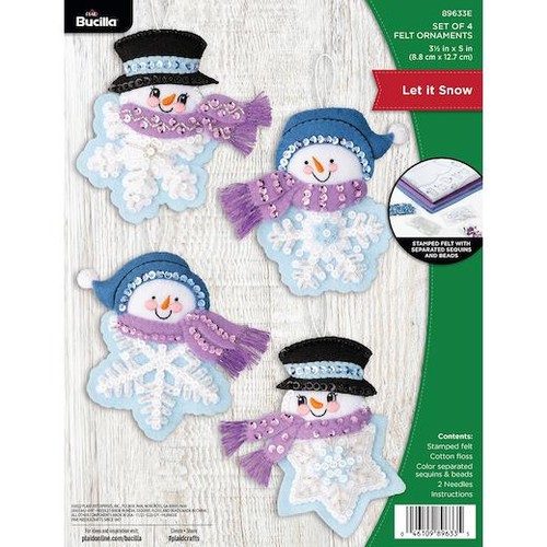 Bucilla felt ornaments - bucilla,