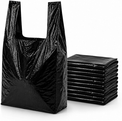 Large vest carrier bags - carrier, heavy