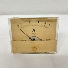 Vintage Analog Ammeter Panel