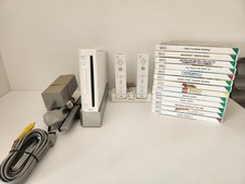 Wii Console Bundle 2x Controllers 13x Games Tested Working Great Condition 