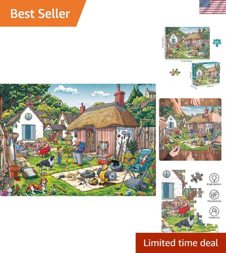Warm courtyard 1000 piece - courtyard, 1000-piece