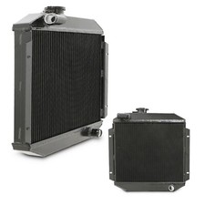 50mm BLACK TWIN CORE RADIATOR ALUMINIUM ALLOY FOR FORD ESCORT MK2 RS2000 74-81