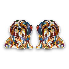 2x Small Shih Tzu Puppy Dog