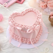 6 Inch Pink Bow Fake Cake