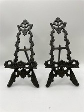 Pair Miniature Cast Desk Top/Mantle Easels