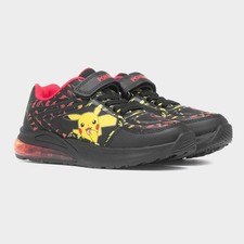 Boys Pokémon Kids Black Light Up Trainer Uk Size 9 10 1 1 12 13 1 2