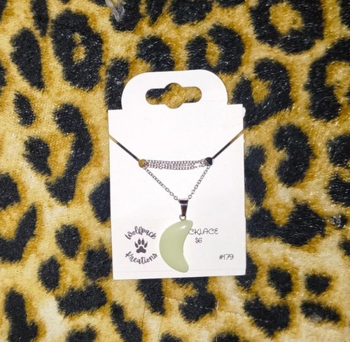 Crescent moon pendant necklace - moon,
