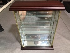 Vintage glass mirrored display