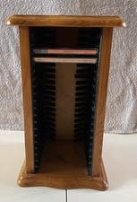 Vintage Pine CD Storage Rack-