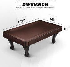 Black 8ft Pool Table Cover