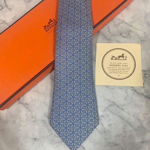 Hermes tie 100 silk - silk, geometric