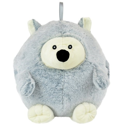 Hand muff grey hedgehog fluffy - grey,
