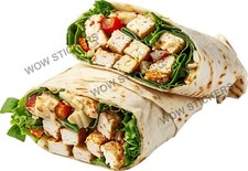 Chicken Wrap A sticker trailer