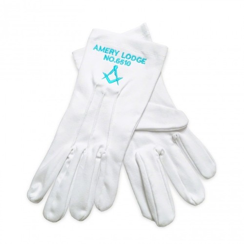 Masonic gloves with - gloves,