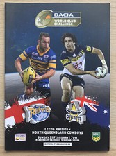 RUGBY LEAGUE WORLD CLUB CHALLENGE PROGRAMME LEEDS v NORTH QUEENSLAND 2016