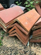1 X Reclaimed Angular Clay Ridge Roof Tiles  Various angles some new see pics