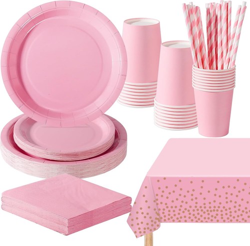 121 pcs light pink party - pcs,