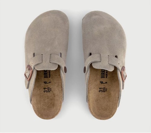 Birkenstock taupe gray suede - ,