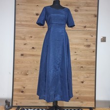 Vintage 1980s does 50s Navy Blue Ballgown Bridesmaid Dress Fits 10- 12 bg1