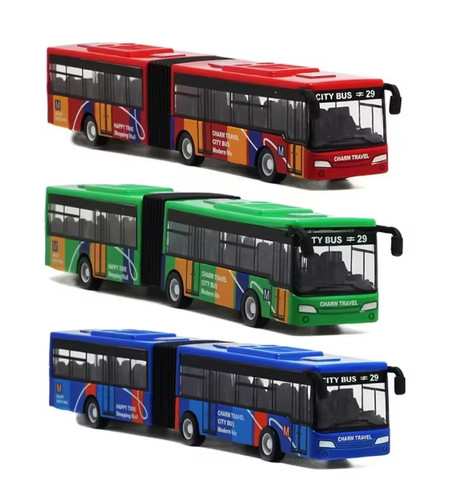 Diecast city bus toy pull - toy,