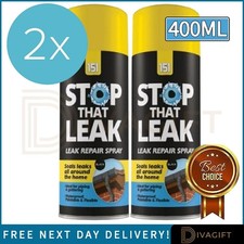 2 x BLACK LEAK REPAIR SPRAY