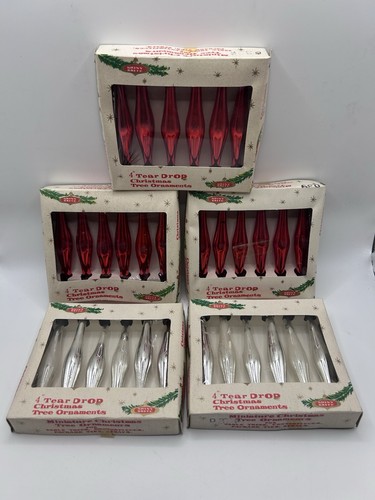 Vtg shiny brite teardrop - brite,