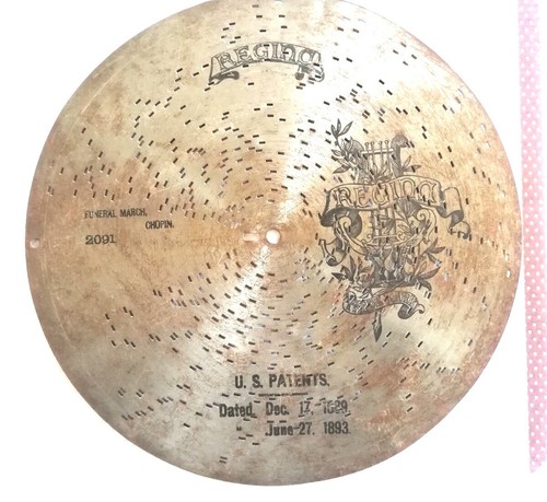 Antique disc music box - antique,