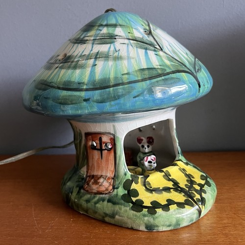 Vintage ceramic toadstool - vintage,