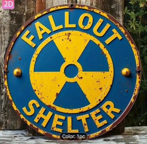 Round metal fallout shelter - round,
