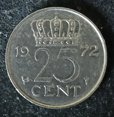 1327 netherlands 25 cent - netherlands,