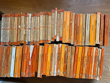 75x Vintage STRIPED & ORANGE Penguin Books  - SUPERB BUNDLE FAB BUNDLE LOT DECOR