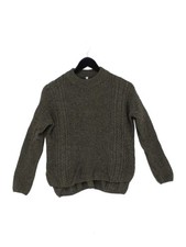 MUJI Men's Jumper S Green 100%