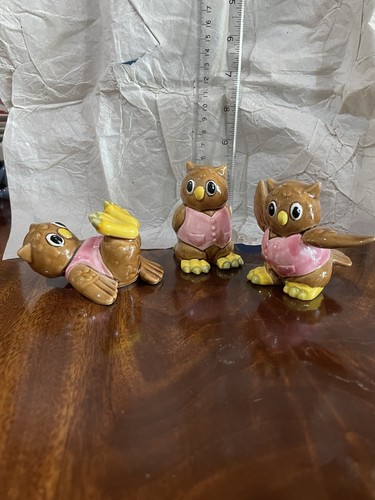 Owl figurines ornaments - figurines,