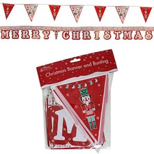 2 Pack Christmas Party Banner