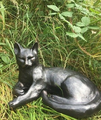 Laying cat feline - cat, ornament
