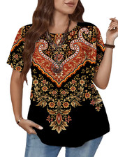 NEW PLUS SIZE 22 BLACK FLORAL
