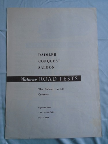 Daimler conquest saloon - daimler,