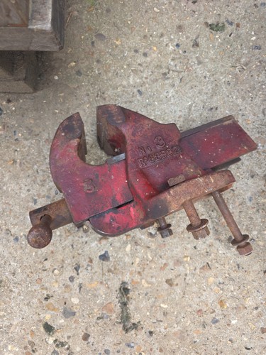 Vintage bench vice made - bench,