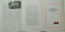 Rover 105R De Luxe Period Road Test Reprinted from Motor 1957