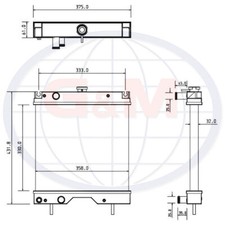Radiator for KUBOTA Lawn Mower