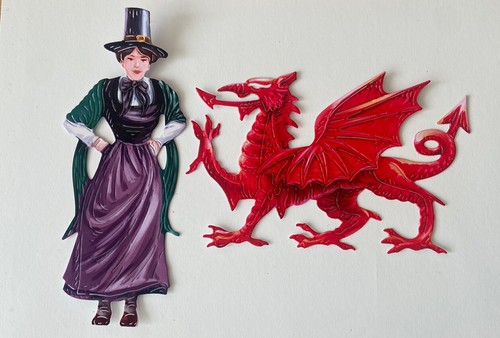 Die cut welsh lady in - die,