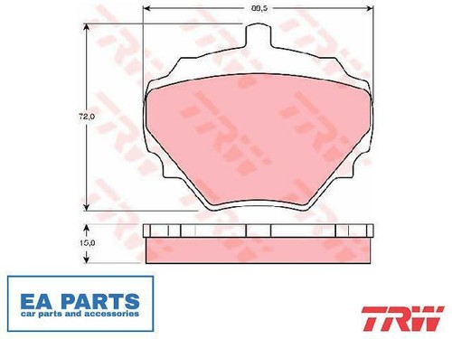 Brake pad set disc - brake, for
