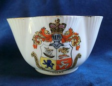 Shelley Crested China - Douglas Isle of Man bowl 5.5cm high 