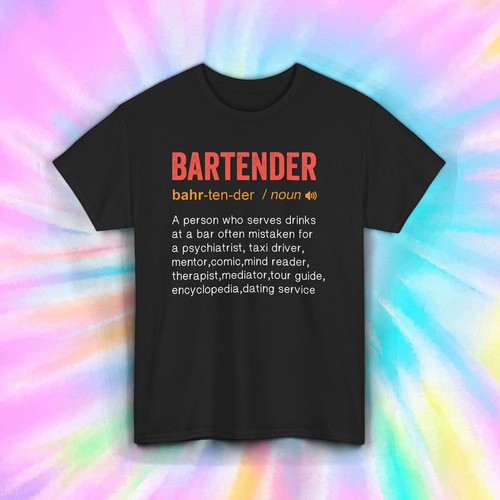 Bartender definition shirt - bartender,