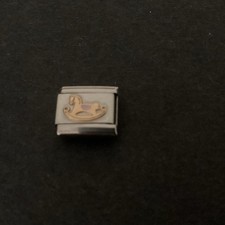 Nomination Genuine Classic Bracelet Charm Gold Rocking Horse #