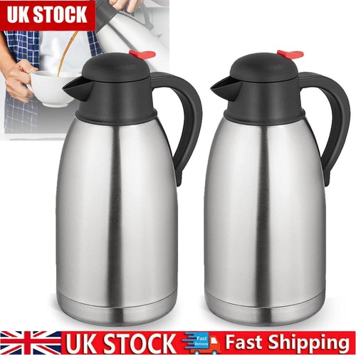 Stainless steel thermos flask - steel,