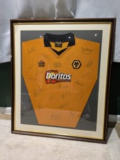 Wolverhampton Wanderers Home Football Shirt 2002-2004 Squad Signed 75cm X 88cm