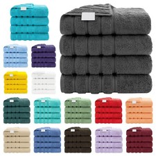 4 X Large Bath Towels  100% Egyptian Cotton Soft Hotel Quality Towel Set 500 GSM