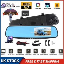 Mirror Dash Cam FHD Dual Lens