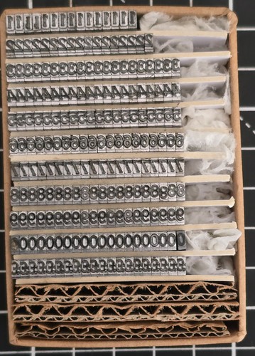 12pt numbers font metal - numbers,
